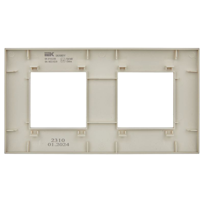 Рамка 2-м SKANDY SK-F01B беж — изображение 3