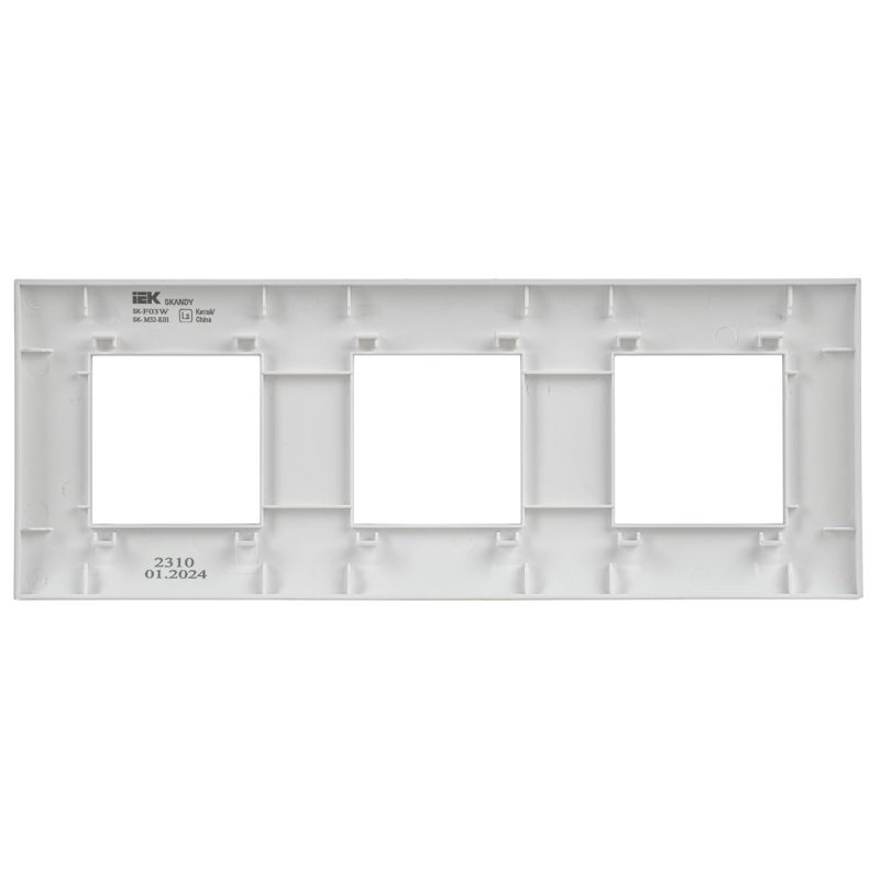 Рамка 3-м SKANDY SK-F03W арктич. бел — изображение 5