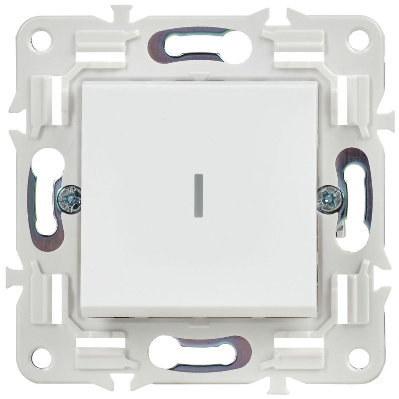 Выключатель 1-кл. SKANDY 10А SK-V07W с индикацией арктич. бел — изображение 2