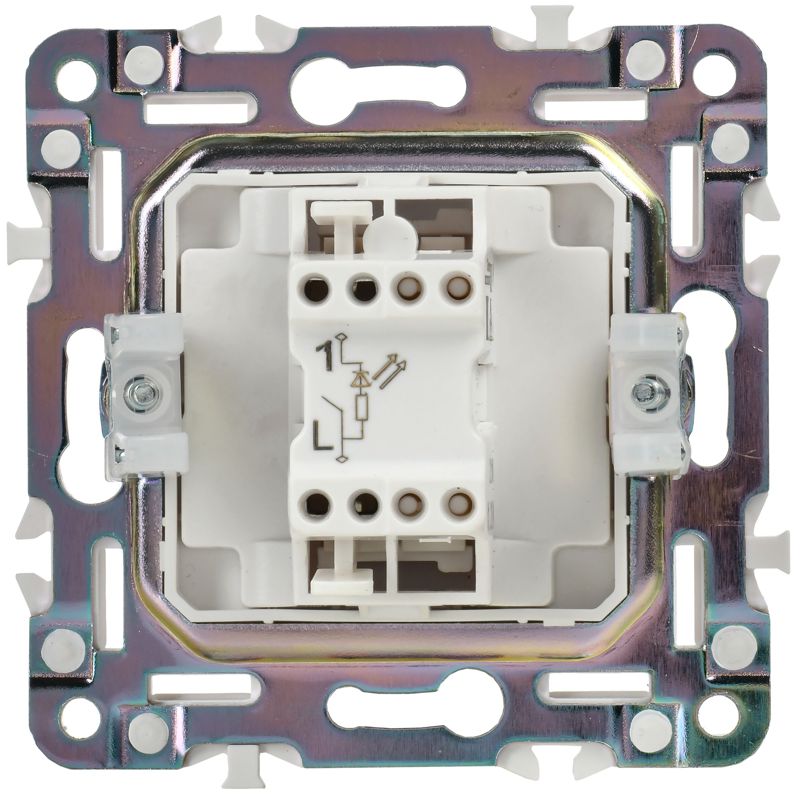 Выключатель 1-кл. SKANDY 10А SK-V07W с индикацией арктич. бел — изображение 6