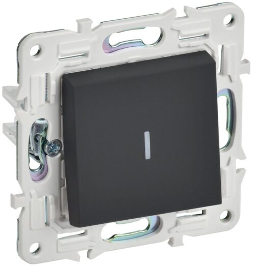 Выключатель 1-кл. SKANDY 10А SK-V07G с индикацией графит