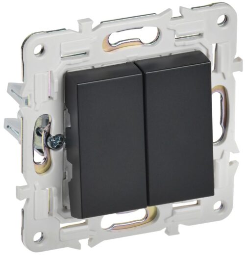 Выключатель 2-кл. SKANDY 10А SK-V04Bl черн