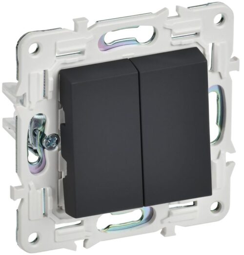 Выключатель 2-кл. SKANDY 10А SK-V04G графит