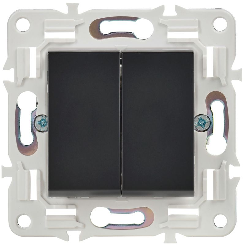 Выключатель проходной 2-кл. SKANDY 10А SK-V05Bl черн — изображение 2