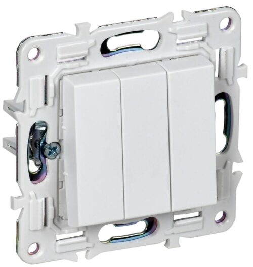 Выключатель 3-кл. SKANDY 10А SK-V11W арктич. бел
