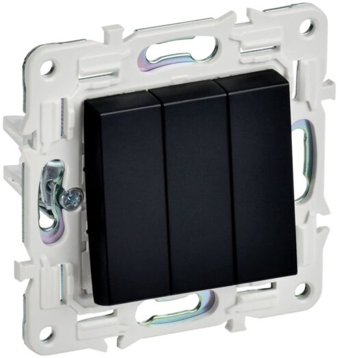 Выключатель 3-кл. SKANDY 10А SK-V11Bl черн