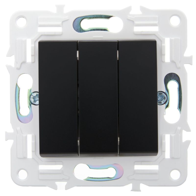 Выключатель 3-кл. SKANDY 10А SK-V11Bl черн — изображение 2