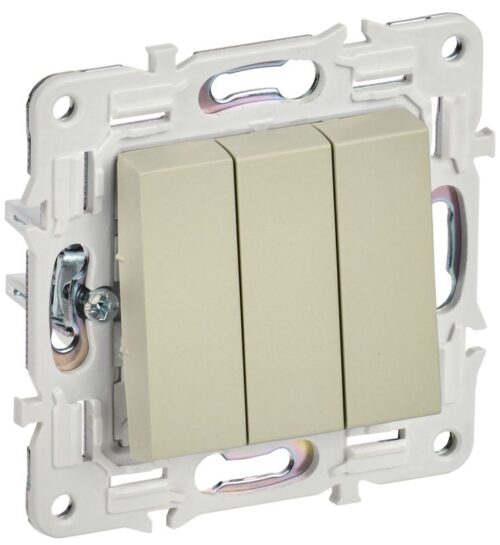Выключатель 3-кл. SKANDY 10А SK-V11B беж