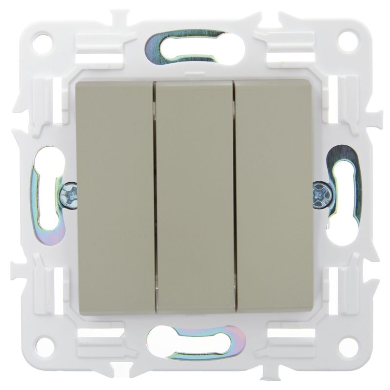 Выключатель 3-кл. SKANDY 10А SK-V11B беж — изображение 2