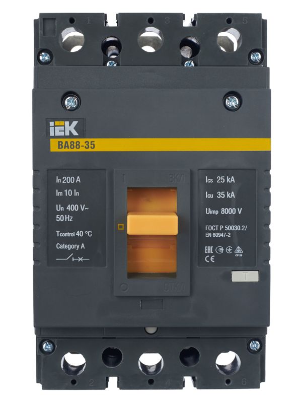 Выключатель автоматический 3п 200А 35кА ВА 88-35 — изображение 2