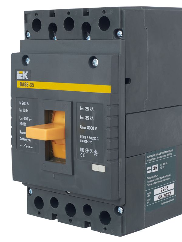 Выключатель автоматический 3п 200А 35кА ВА 88-35 — изображение 8