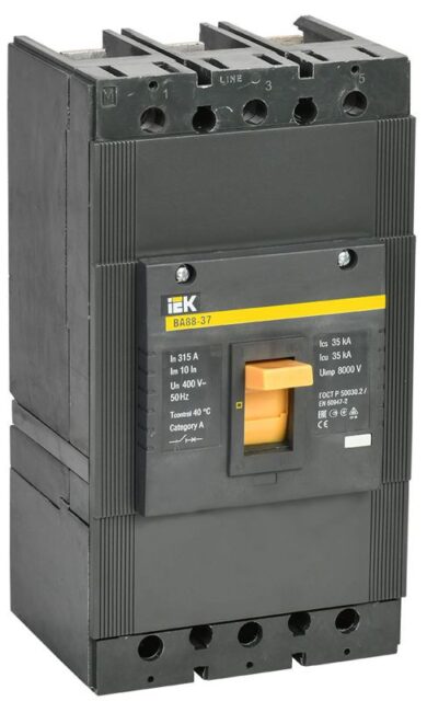 Выключатель автоматический 3п 315А 35кА ВА 88-37