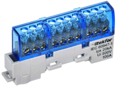 Шина нулевая N изол. на универс. держ. 6х9-10-С