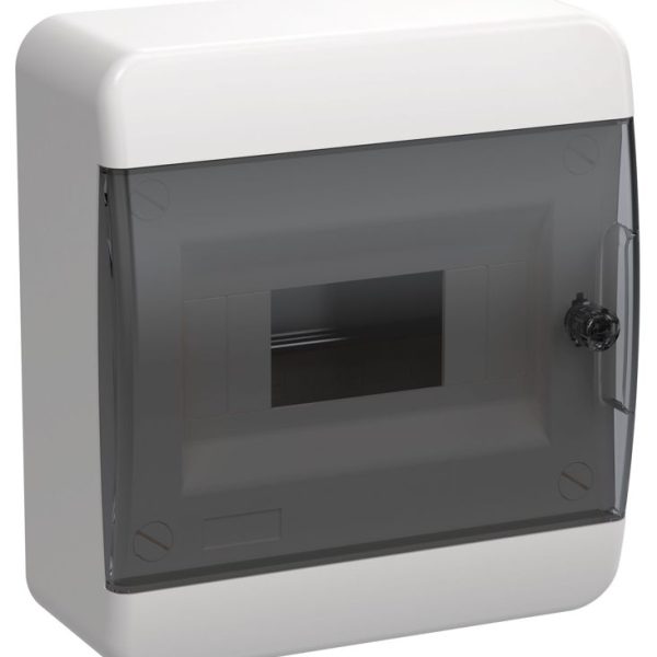 Корпус ЩРН-П-8 TEKFOR IP41 черн. прозр. дверь пластик
