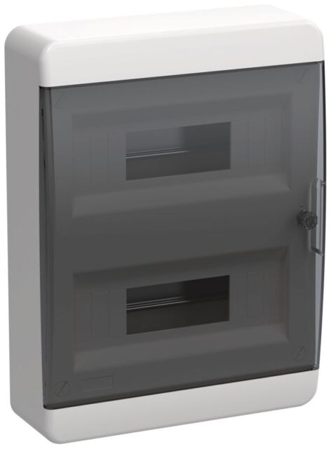 Корпус ЩРН-П-24 TEKFOR IP41 черн. прозр. дверь пластик