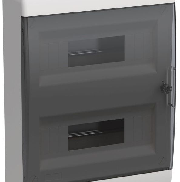 Корпус ЩРН-П-24 TEKFOR IP41 черн. прозр. дверь пластик