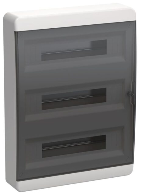 Корпус ЩРН-П-54 TEKFOR IP41 черн. прозр. дверь пластик