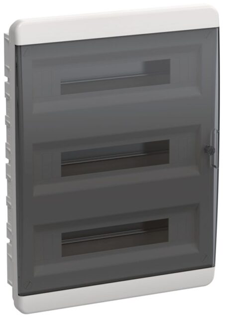 Корпус ЩРВ-П-54 TEKFOR IP41 черн. прозр. дверь пластик