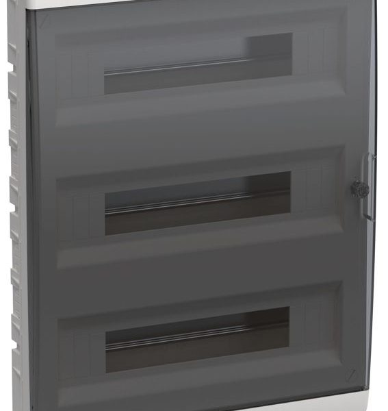 Корпус ЩРВ-П-54 TEKFOR IP41 черн. прозр. дверь пластик