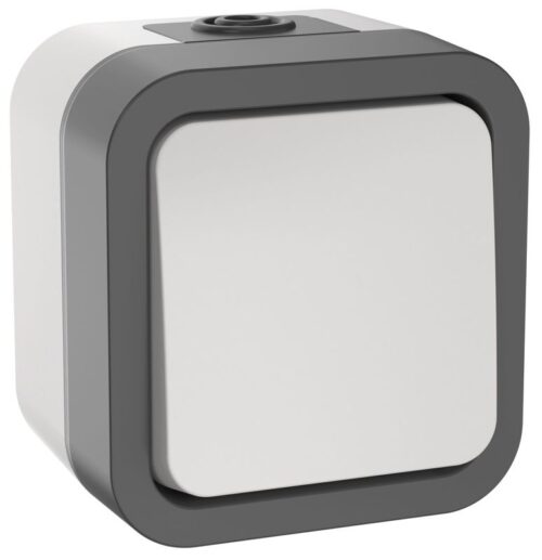 Выключатель кнопочный 1-кл. ОП TORS TS210 10А IP55 бел