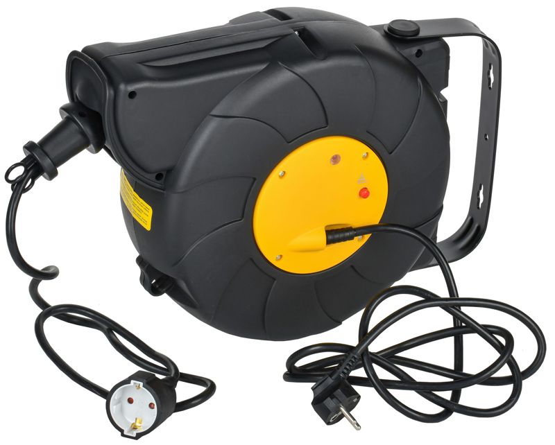 Удлинитель на катушке TWIST 1х15м с заземл. автосмотка 16А IP20 ПВС 3х1.5