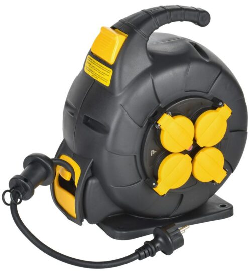 Удлинитель на катушке TWIST 4х10м с заземл. с крышк. автосмотка 16А IP44 КГ 3х1.5кв.мм УК10 2P+PE/10м 4