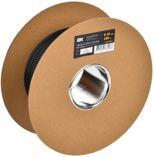 Оплетка кабельная 6-10мм полиэстер черн