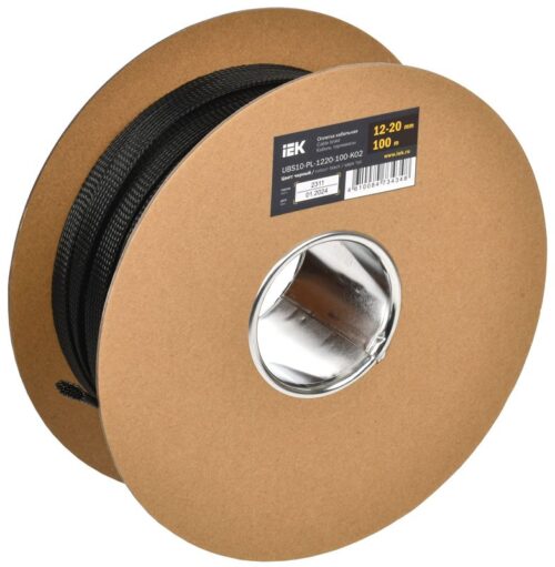 Оплетка кабельная 12-20мм полиэстер черн