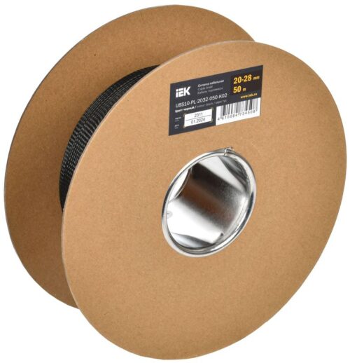 Оплетка кабельная 20-28мм полиэстер черн