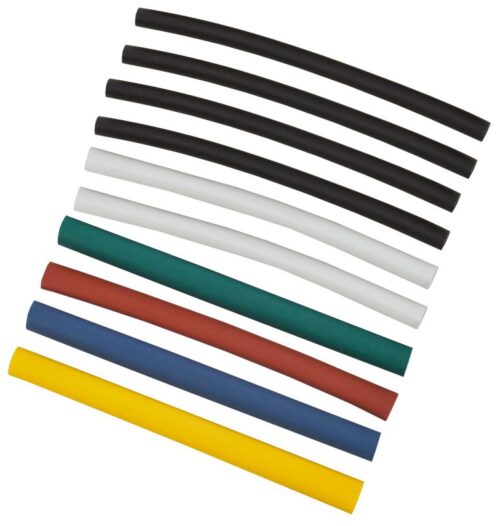 Набор трубок термоусадочных тонкостен. ТТУ 6/3 10х10см разноцвет