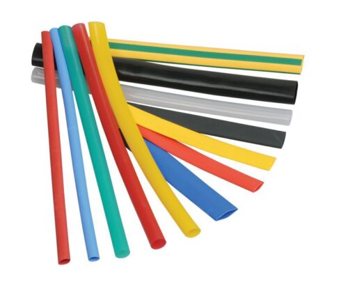 Набор трубок термоусадочных тонкостен. ТТУ 8/4 10х10см разноцвет