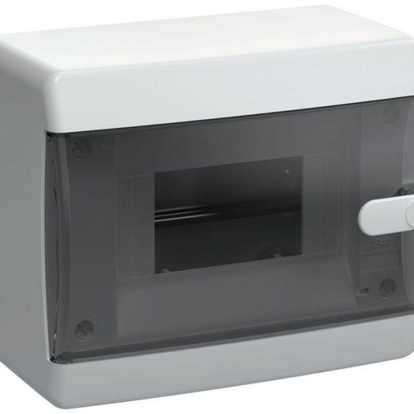 Корпус ЩРН-П-6 UNION Compact IP41 черн. прозр. дверь пластик