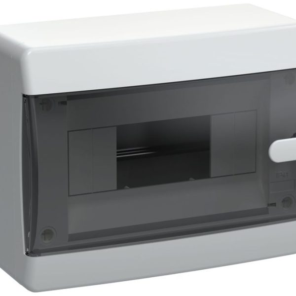 Корпус ЩРН-П-8 UNION Compact IP41 черн. прозр. дверь пластик
