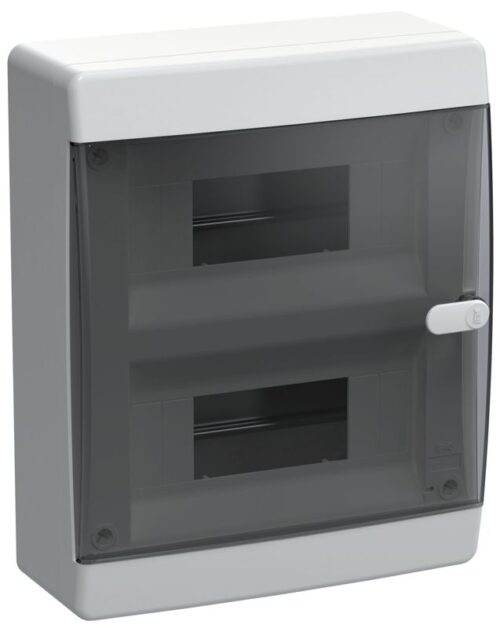 Корпус ЩРН-П-18 UNION Compact IP41 черн. прозр. дверь пластик