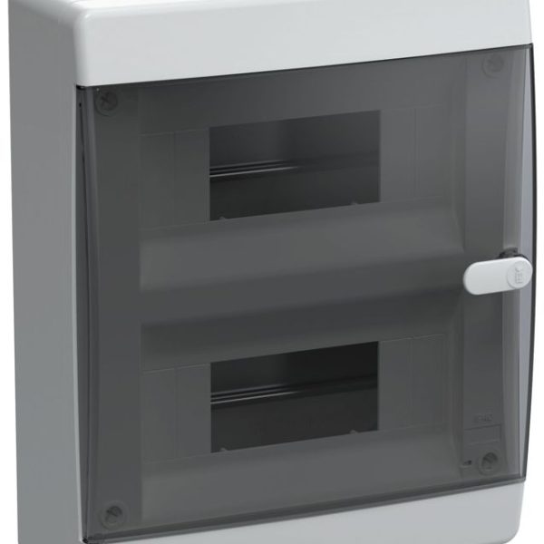 Корпус ЩРН-П-18 UNION Compact IP41 черн. прозр. дверь пластик