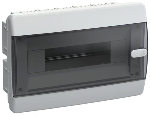 Корпус ЩРВ-П-12 UNION Compact IP41 черн. прозр. дверь пластик