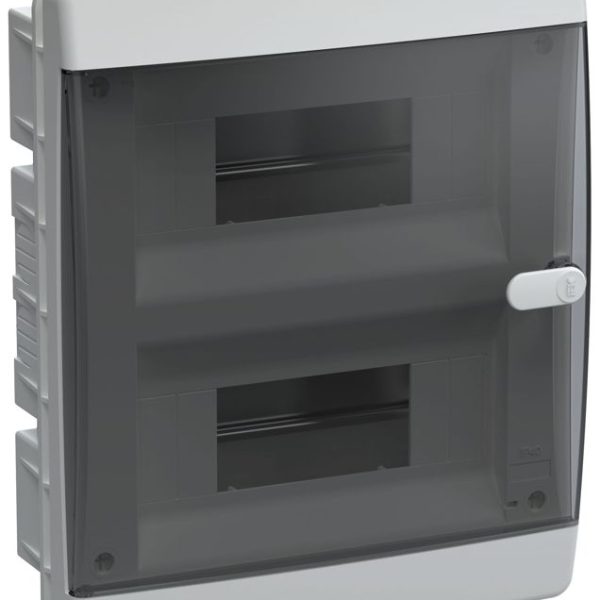 Корпус ЩРВ-П-18 UNION Compact IP41 черн. прозр. дверь пластик