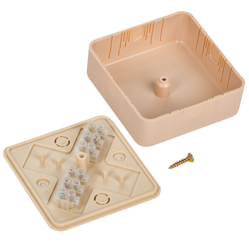 Коробка распаячная ОП 75х75х28 IP20 КМ41216-04 сосна — изображение 2