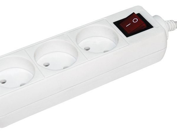 Удлинитель 3х3м без заземл. 10А IP20 УЗК 2P 250В ПВС 2х0.75 с выкл