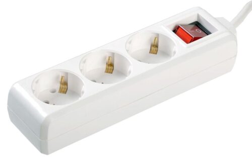 Удлинитель 3х5м с заземл. 16А IP20 У03К 2P+PE 250В ПВС 3х1 с выкл