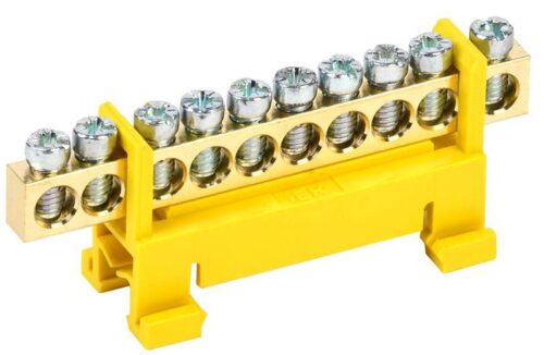 Шина PE "земля" на DIN-изол. "Стойка" ШНИ 6х9-10-С-Ж