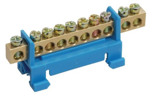 Шина нулевая на DIN-изол. "Стойка" ШНИ 6х9-10-С-С