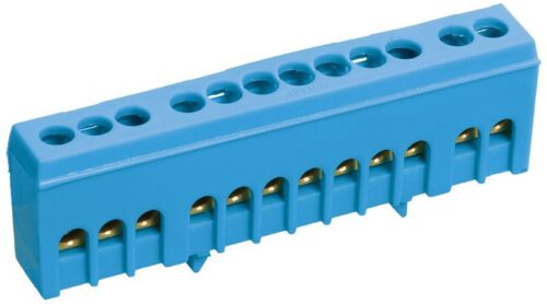 Шина нулевая в корп. изол. на DIN-рейку ШНИ-6х9-8-К-С