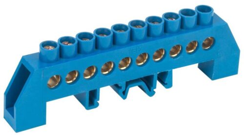 Шина нулевая в комб. DIN-изол. "Стойка" ШНИ-8х12-10-КС-С