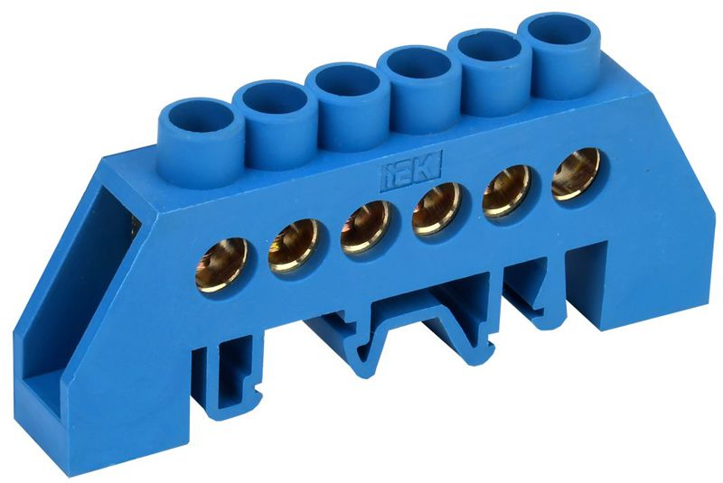 Шина нулевая в комб. DIN-изол. "Стойка" ШНИ-8х12-6-КС-С