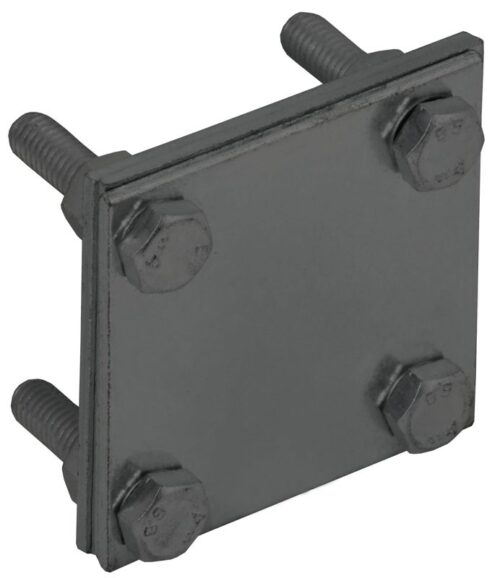 Зажим крестообразный с раздел. полоса-полоса 40мм оцинк. сталь TD