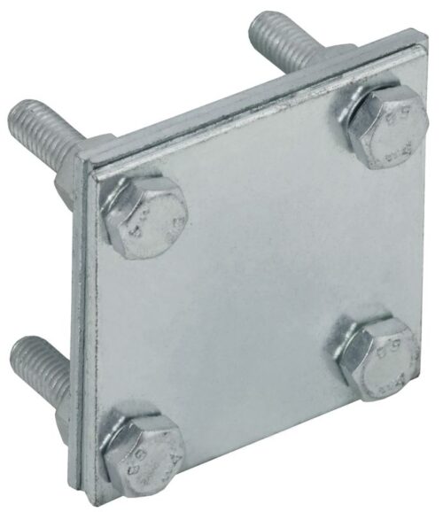 Зажим крестообразный с раздел. полоса-полоса 40мм оцинк. сталь HDZ